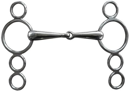 Stainless Steel Metal Gag Bit Horse Bit Joint Mouse Loose Ring Horse Equipment Equestrian Accessories