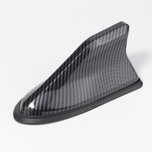 BPQYSBLD Auto Antenna Pinna Squalo per Jeep Compass/Renegade 2017 2018 2019 2020 2021 2022 2023 2024 2025 Migliora Segnale Radio Tetto Auto Tuning Accessori,Carbonfiberstyle