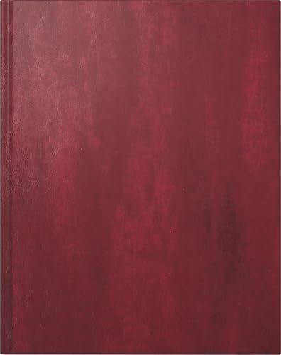rido/idé Buchkalender Premium Mod. Managerkalender TM 2027 | 20,5×26 cm, Kunstleder, rotbraun