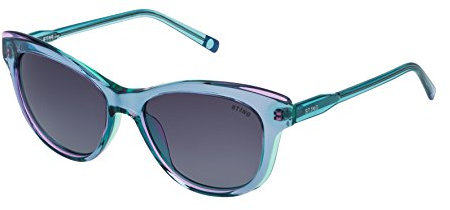 Sting Unisex SST010 Sunglasses, Violet+Sh.Milky Turquoise 0ANP, 54