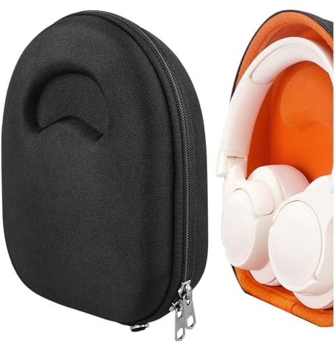 Geekria Shield Headphones Case Compatible with JBL TUNE 770/760/750NC, TUNE 720BT, Live 770NC, Replacement Hard Shell Travel Carrying Bag with Cable Storage (Black)