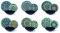 Excelsa Mandala Mediterraneo Servizio Piatti 18 Pezzi, Porcellana e Ceramica, Multicolore
