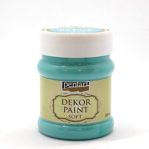 Zita`s Creative Dekor Paint Chalky matt 230ml - türkis blau. Kreidefarbe, Vintagefarbe, Mattfarbe, Bastelfarbe
