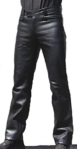 Lederhose ClassicPur, die Exclusive Bikerhose mit Skorpion Prägung