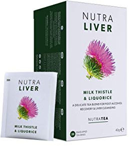 NUTRALIVER - Tè di supporto per il fegato, disintossicante per il fegato, fornisce una pulizia, disintossicazione e riparazione, 120 bustine di tè con buste, tè alle erbe, confezione da 6