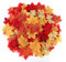 Mocraft 500 Stück Ahornblätter,Deko Herbstblätter Künstliche Ahornblatt Girlande 5 Farben/2 Größe,Herbstlaub Herbst Blätter Deko für Partei,Hochzeit,Halloween,Weihnachten Deko,Party,Christmas
