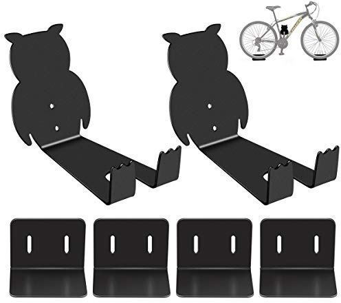 Sanggi 2 Sätze Fahrrad Wandhalterung, 3 IN 1 Fahrrad Kleiderbügel Pedal Haken Rad, Aluminiumlegierung Pedalraste und Radfixierung für MTB, Rennrad Wandhalter (2 Sätze)