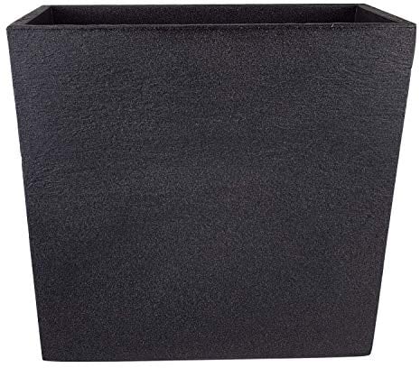 Sesua Kubus Pflanzkasten Blumenkasten Pflanzkübel Blumenkübel Raumteiler Kunststoff anthrazit 60x26x60 cm