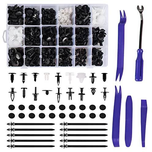 DOCAS 446PCS Rivet Clips Plastique, Rivet Plastique Fixation （modèle 3）