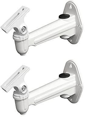 Tiardey 2PCS Staffa per videocamera per Montaggio a Parete Regolabile in Alluminio Universale Supporto per Staffa per videocamera Supporto per Sistema di sorveglianza Domestica per videocamera