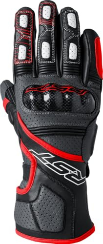 RST Fulcrum CE Perforated Leather Sports Motorcycle Gloves (Grey