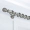 A.Unique Home Ribbed Wooden Curtain Pole with Rings and Fittings, In a Variety of Colours and Sizes (35mm) (150cm, Antique Silver)