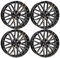 4x MB Design Felgen KV4 7.5Jx18 ET45 5x108 Rauchschwarz glänzend poliert kompatibel mit Ford C-Max Edge Focus Galaxy Grand C-MAX Kuga Mondeo Mustang Mach