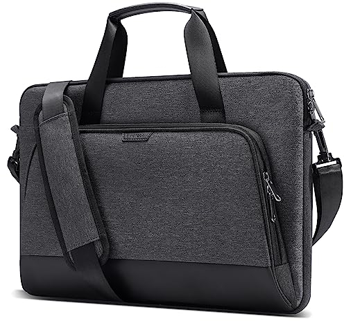 Inateck 360° Schultertasche Laptop-Hülle Kompatibel mit 14 Zoll MacBook Pro M4/M3/M2/M1 Pro/Max 2024-2021, 13 Zoll MacBook Air M3 M2 M1 2024-2012, 13 Zoll MacBook Pro M2/M1 2022-2012, Grau