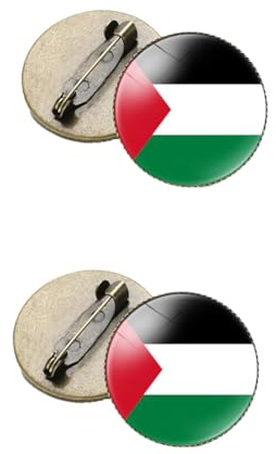 Palästina-Anstecknadel, Palästina-Flagge, Anstecknadel, Palästina-Flagge, Brosche für Kleidung, Taschen, Hemden, Rucksack, Basteln, Metall, Kein Edelstein