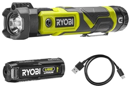 Ryobi RLP4-120G 4V Cordless Lithium Pivoting Light (1 x 4V 2.0Ah)