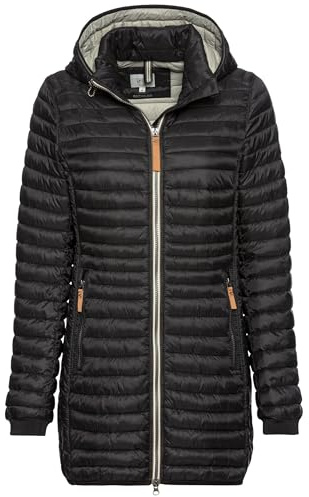 camel active Damen Wasserabweisende Steppjacke | Wasserabweisende und winddichte Steppjacke mit abnehmbarer Kapuze, 2-Wege Reißverschluss, 2 Innen - und 2 Außentaschen
