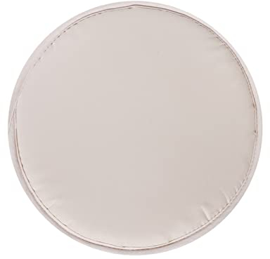 Rund Sitzkissen Stuhlkissen 30 cm Leinen Sitzpolster Abnehmbares Memory Schaum Runde Sitzauflage für Stuhl Bank Hocker Haus Küche Esszimmer Garten Büro,Dunkelgrau (Beige, 30X30CM)