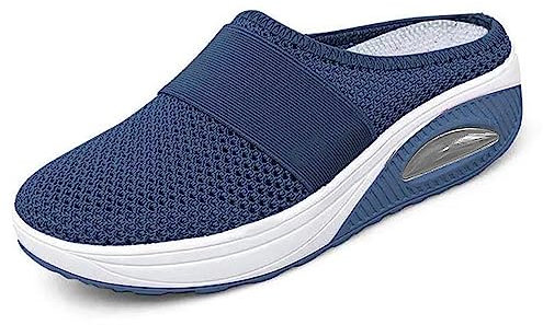 Fersensporn Schuhe Damen: mit Fussbett Hausschuhe Sandalen Fersensporn Geleinlagen Orthopädische Schuhe Hallux Valgus Schuhe Bequem Diabetiker Schuhe Luftkissen Schuhe 41