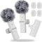 OSA Lavalier Kabelloses Mobiles Mikrofon für iPhone Videoaufnahmen, Kabelloses Mikrofon für YouTube/Interview/Vlog, für iPhone Wireless Recording Microphone 2 Pack (Für iPhone 14 und darunter) Weiß
