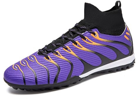 WEJIESS Fußballschuhe Jugendliche High Top Spike Microfibre Schuhe Herren Fussballschuhe Outdoor Fussballstiefel Indoor Sportschuhe Professional Athletic Training Schuhe