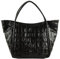 Abro Leather Maxi Cocco Shopper Willow Dark Brown