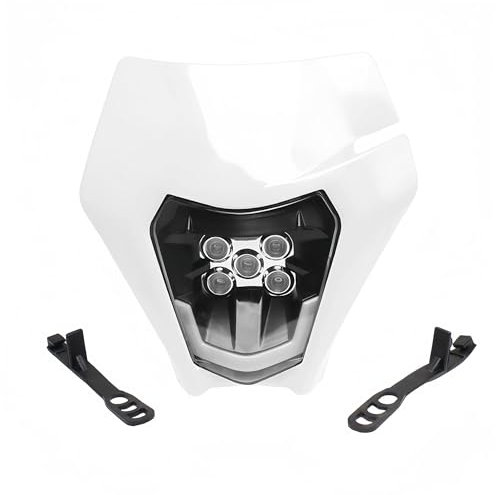 Letgoing Universal LED Scheinwerfer für Dirt Bike, Motorrad, Motocross, Superbike - Dekorative Beleuchtung für EXC250, SX250, SXF250, EXC450, SX350, SXF450, EXC525, 640LC4 - Weiß