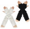 HTTDSLF 2 Paar Armstulpen, Damen Lange Fingerlose Handschuhe, Lange Armwärmer, Winter Gestrickte Handschuhe für Damen, Winter Armwärmer