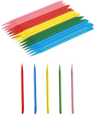 Scratch Stift,50 PCS Holzstift Werkzeuge Kratzbilder Stäbchen Stäbe für Kratzbilder Wooden Stylus for Scratch Art Bambus Kratzbild Stift für Kunst Handwerk Heimwerkerartikel