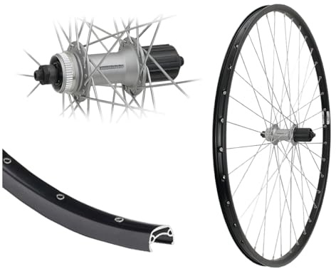 AGGRO-X 28 Zoll Alu Hinterrad MTB Laufrad, Silber