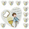 Regalami.shop set 10 bomboniere apribottiglia Prima Comunione Bimbo + 10 Bigliettini a tema, con immagine e frase (3)