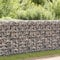 HOMTAKIE Panier de gabion Acier galvanisé 200x50x100 cm