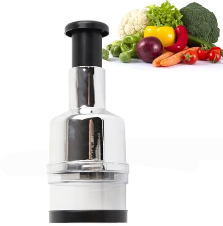 Chopper per cipolle, tritato per cipolle tritaverdure un mano -tritatutto | manuale in Acciaio inossidabile per cucina domestica Ristorante Argento domestico