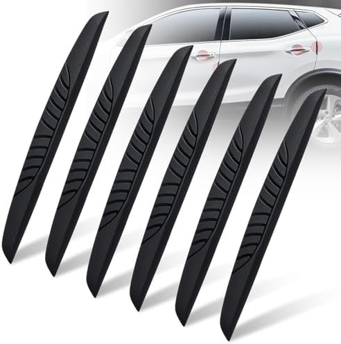 ZSWXDJIZN 6 Stück Autotür Kantenschutz für Skoda Kamiq Monte Carlo (2023 2024), Auto Gummi Türkantenschoner Aufkleber Antikollisions Türkantenschutzleisten,Black