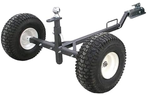 ZythrXLate Boat Trailer Dolly Heavy Duty 4 Wheeler Silver Trailer Tow Dolly 800 Pound Load Capacity Adjustable Weight Distribution ATV UTV Jack Parts