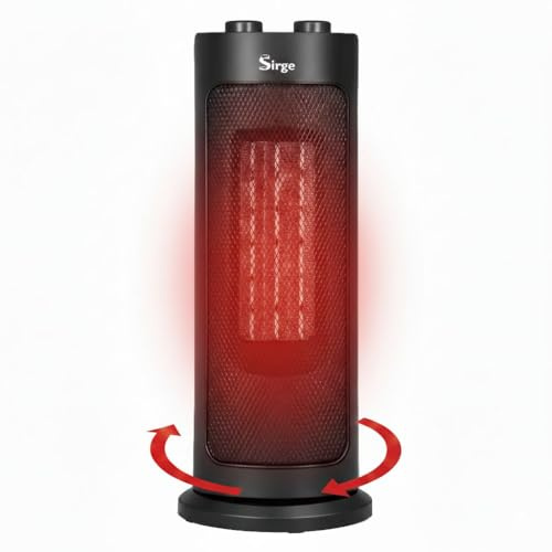 Stufa Elettrica Termoconvettore 2000W Termoventilatore con Termostato e due livelli di calore, Protezione ribaldatamento e surriscaldamento