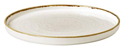 Churchill Stonecast Barley White - Teller mit umrandung, H 2 cm - 26 cm