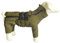 Warmer Hundemantel, doppellagige Hundeweste, Vier Beine bedeckt, Winddicht, wasserdicht, reflektierende warme Hundeweste, Outdoor-Schlittschuhkostüm für kleine, mittlere und große Hunde. Olive M