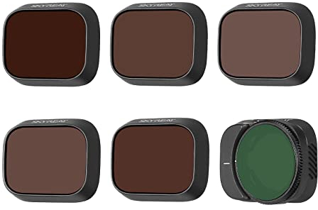 Uvafly Mini 3/Mini 3 Pro Filter, ND-Polarisatorfilter-Set, Kameraobjektivfilter, kompatibel mit DJI Mini 3/Mini 3 Pro Drohnenzubehör, 6er-Pack-CPL ND8 ND16 ND32 ND64 ND128 (Kunststoff)