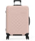 Rollink Vega 360 Spinner - Leichter, Faltbarer Koffer für platzsparendes Verstauen. (Rose Smoke, Check In M)