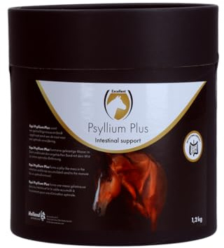 Holland Animal Care Excellent Equi Psyllium Plus - Unterstützt die Darmtätigkeit - Geeignet für Pferde - 1,2 kg