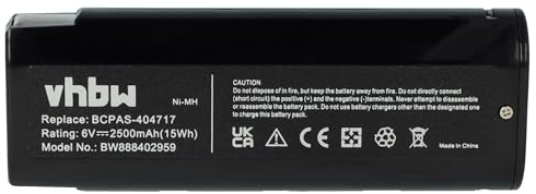 vhbw Akku kompatibel mit Paslode Impulse IM350 Nail Gun, IM45 CW, IM45GN, IM50 F18 Elektrowerkzeug, Streifennagler (2500 mAh, NiMH, 6 V)