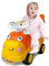 Sobebear 2-in-1 Kids Ride-On Car and Push Walker, 4 Wheels Push-on Car with Strong Wheels & Storage Box, Horn, Wide Anti-Slip Deck, Safe Riding Vehicle Toys for Girls & Boys Age 1+ Years (Orange Car)