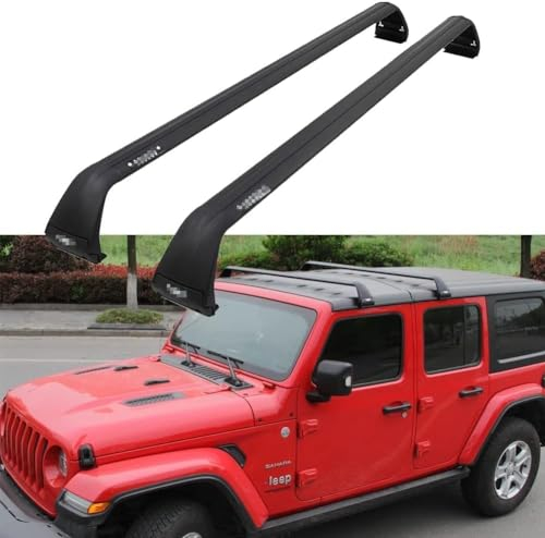 2 Stück Auto Dachträger Für Jeep Wrangler jk jl 2007-2021, Fahrradträger, Dachboxen Oder Als Skihalter Für Offene Dachrelinge, Auto Zubehör