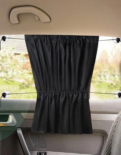 NebulaGlam Parasol de Coche, 2 Unidades Cortinillas para Coche con Ventosa, Parasol Lateral Coche para Proteger del Sol a bebés y Mascotas, Compatible con la mayoría de los vehículos