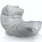 Aiire XXL Sitzsack Outdoor Modern - Riesen Bean Bag Chair mit Füllung für Garten und Pool - Bodenkissen Grob, Bodenstuhl - Gaming Sitzsäcke für Kinder und Erwachsene Grau