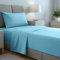 gobedreams bettlaken-Set 3-teilig 90x190/200, bettlaken aus gebürsteter Mikrofaser-Polyester. Flaches Laken, Spannbetttuch und 1 Kissenbezug. Farbe Wasser