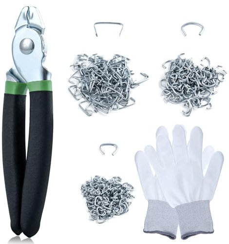 SPEEDWOX 362pcs Kit pinces à anneaux de porc pinces à anneaux de porc anneaux d’angle avec pinces à anneaux de porc droit Kit 360pcs 3/8 1/2 3/4 anneaux de porc avec pinces et gants pour animaux de