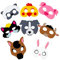 JEWEDECO Tiermasken Halbschalenmasken Für Halloween Und Kostümpartys Und Cosplay Zubehör Für Jungen Und ädchen