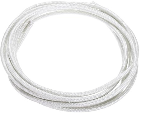 sourcing map Cavo flessibile in mica isolato ad alta temperatura, resistente alle alte temperature fino a 500 gradi, resistente alle alte temperature, per lampada, caldaia, riscaldatore, bianco, 3 m